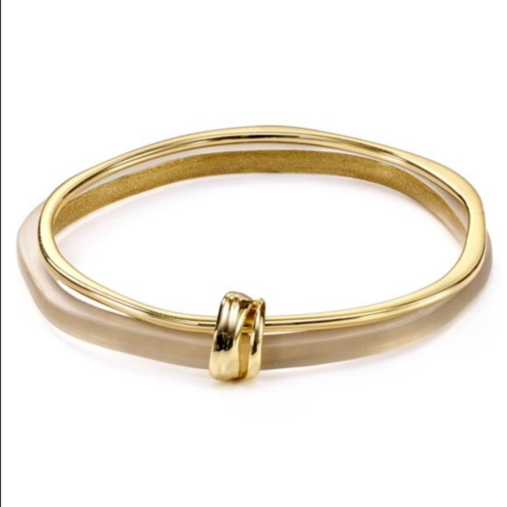 Alexis Bittar Gold and Cream Bracelet